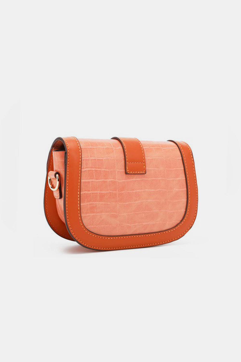 Nicole Lee Croc Embossed Eco-Leather Adjustable Strap Crossbody Bag