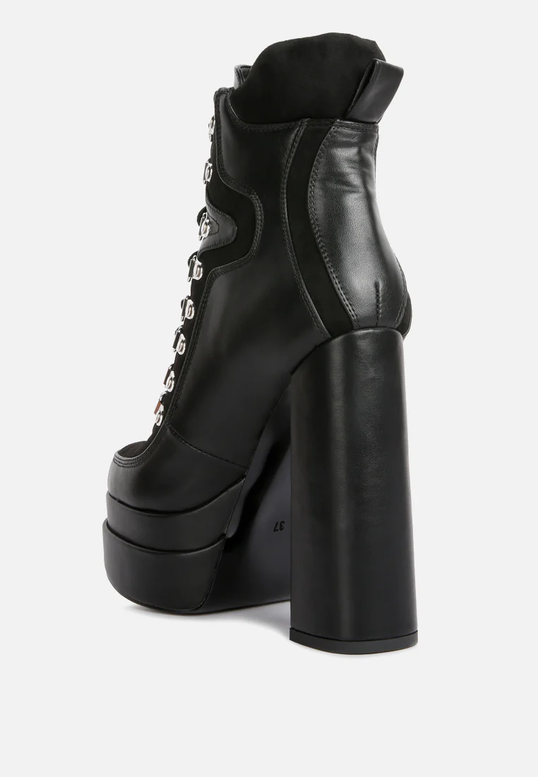 LONDON RAG Beamer Faux Leather High Heeled Ankle Boots