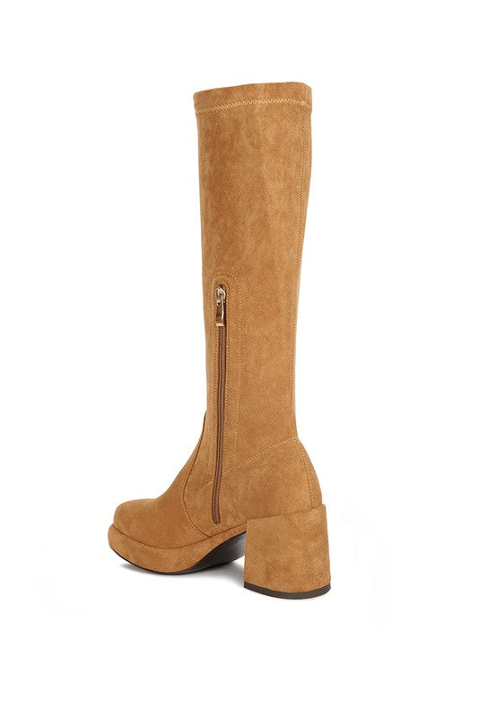 LONDON RAG Morpin Stretch Suede Calf Boots
