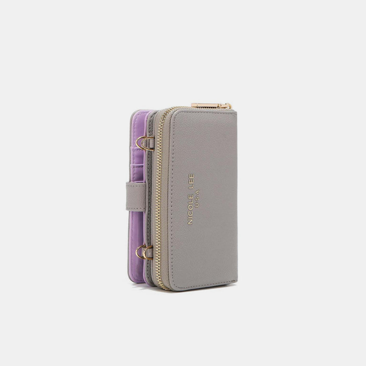 Nicole Lee Vegan Leather 2 Piece Phone Case Crossbody Wallet