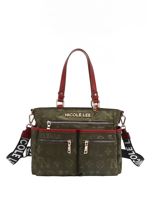 Nicole Lee USA Margot Multi Compartment Convertible Dual Strap Tote Bag