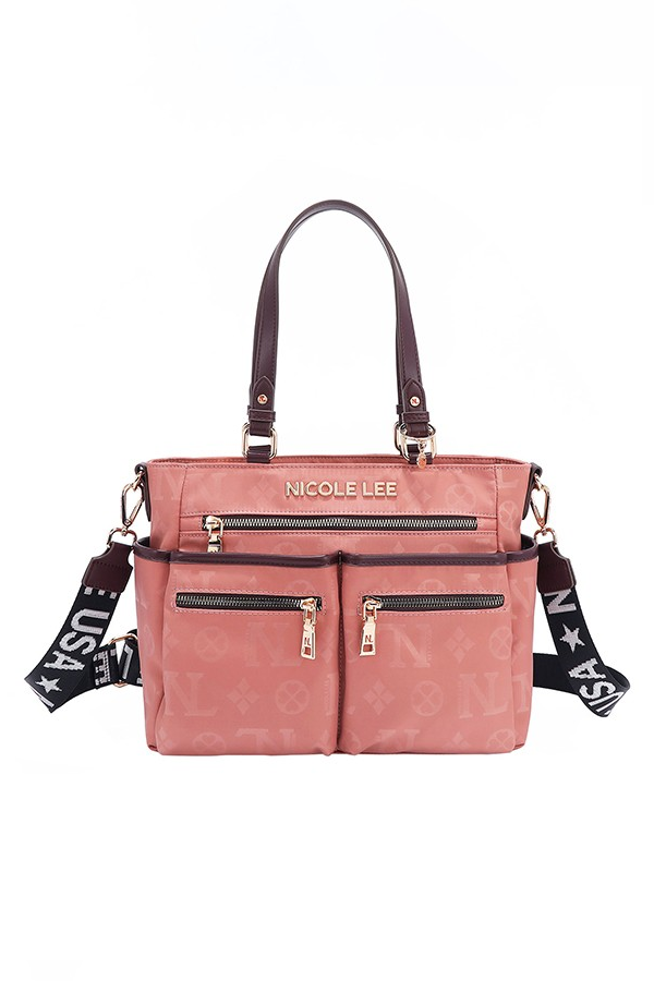 Nicole Lee USA Margot Multi Compartment Convertible Dual Strap Tote Bag