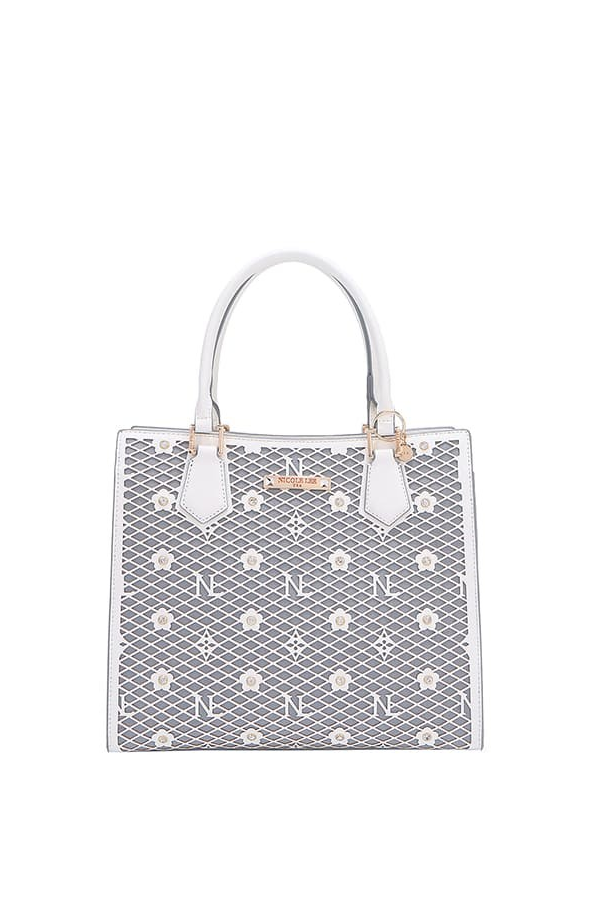 Nicole Lee USA Gracie Structured Vegan Leather 3 Compartments Tote Bag