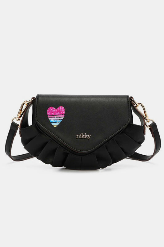 Nicole Lee Graphic Design Eco Leather Adjustable Strap Crossbody Bag