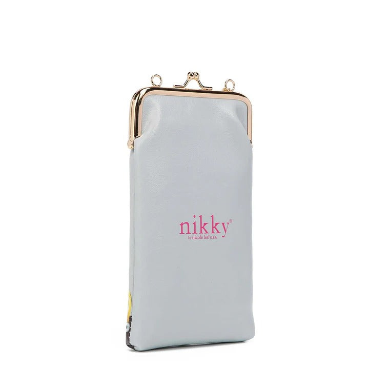 Nicole Lee USA Nikky Kisslock Closure Printed Eco-Leather Phone & Sunglass Purse