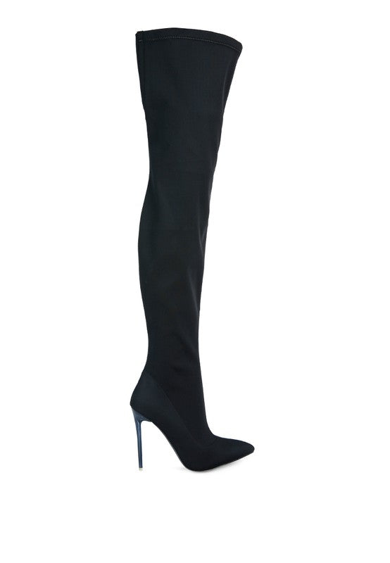 LONDON RAG No Calm Superstretch Stiletto Long Boots