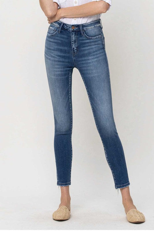 FLYING MONKEY Cool Cat High Rise Crop Skinny Jeans