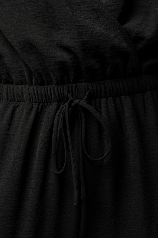 Gilli Dolman Sleeves Surplice Neckline Elasticized Waist Jumpsuit