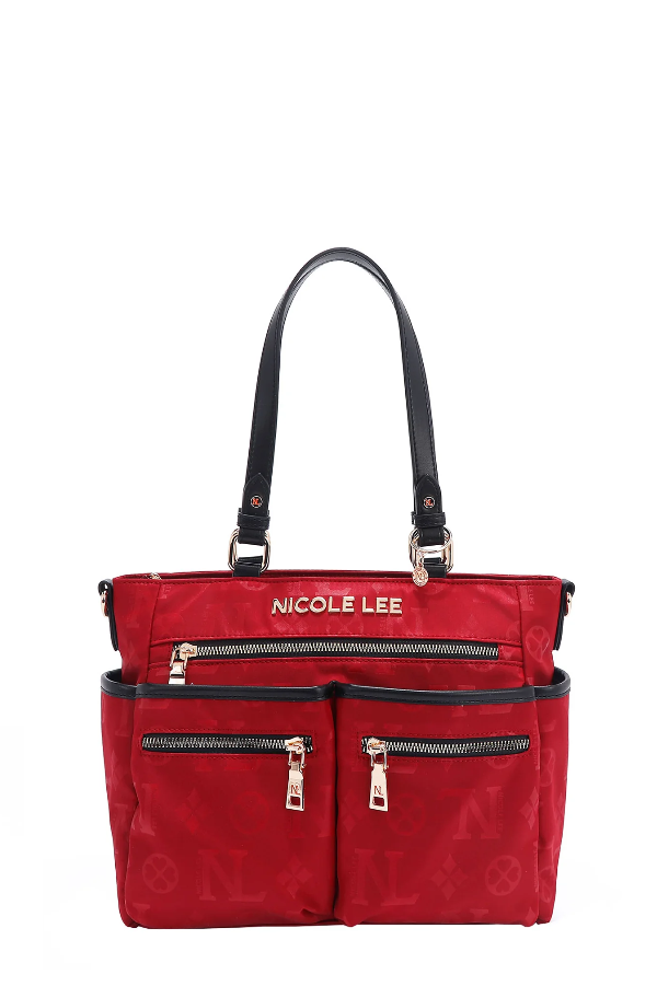 Nicole Lee USA Margot Multi Compartment Convertible Dual Strap Tote Bag