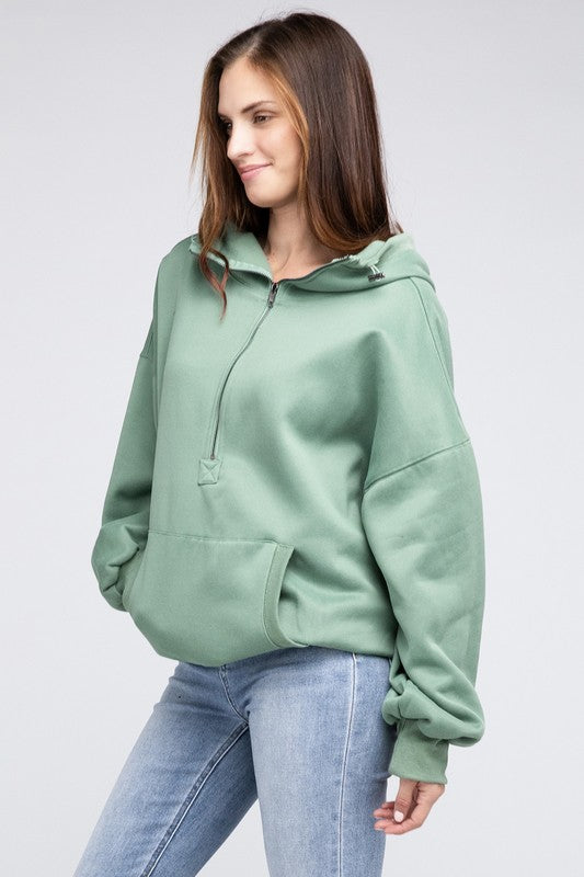 BiBi Stitch Detailed Elastic Hem Oversized Hoodie Sweatshirt
