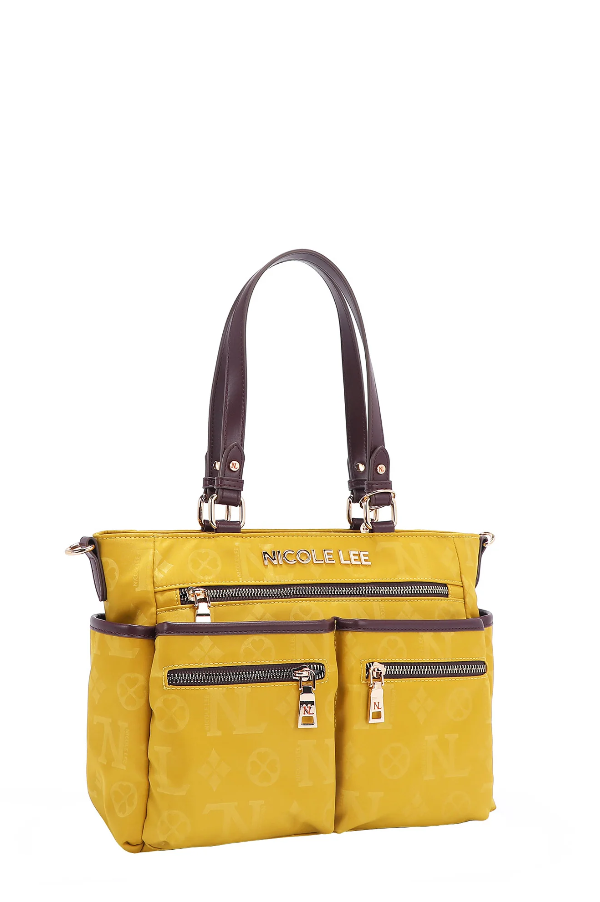 Nicole Lee USA Margot Multi Compartment Convertible Dual Strap Tote Bag