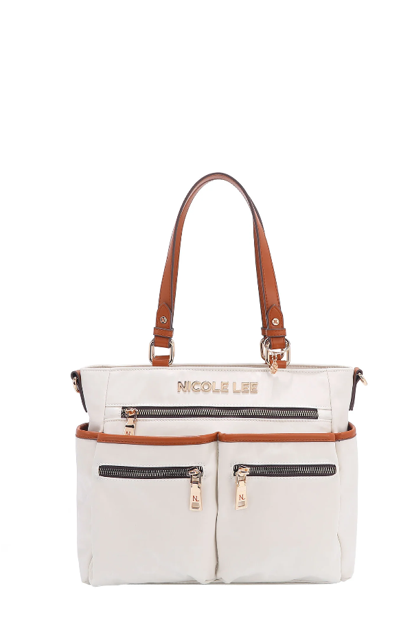 Nicole Lee USA Margot Multi Compartment Convertible Dual Strap Tote Bag