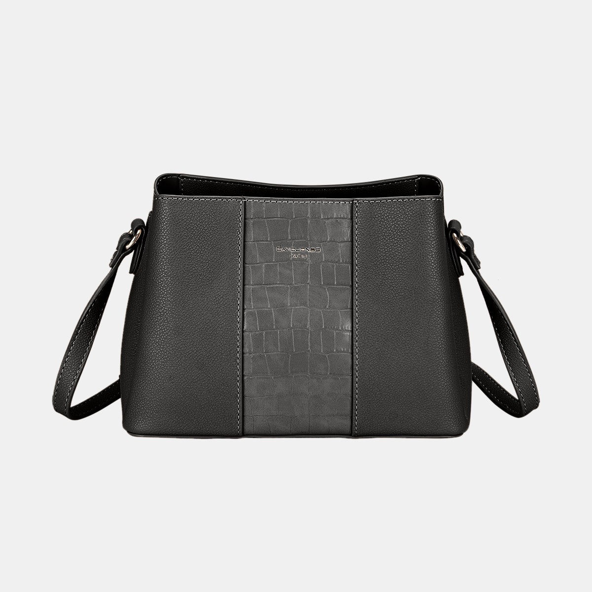 David Jones PU Leather Adjustable Shoulder Strap Crossbody Bag