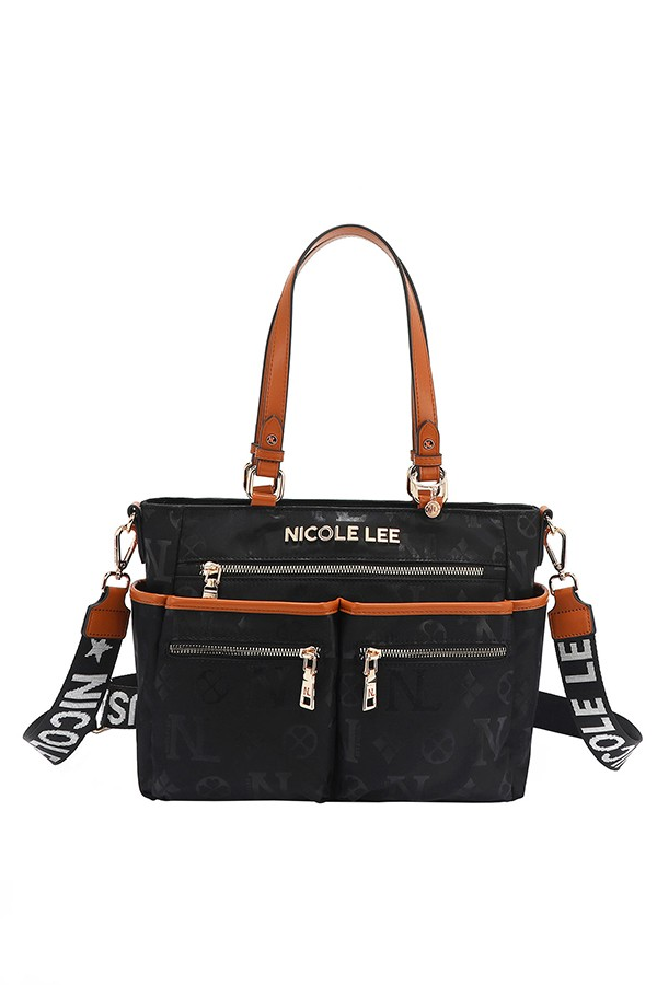 Nicole Lee USA Margot Multi Compartment Convertible Dual Strap Tote Bag