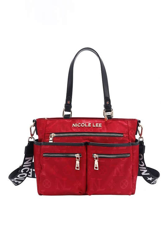 Nicole Lee USA Margot Multi Compartment Convertible Dual Strap Tote Bag