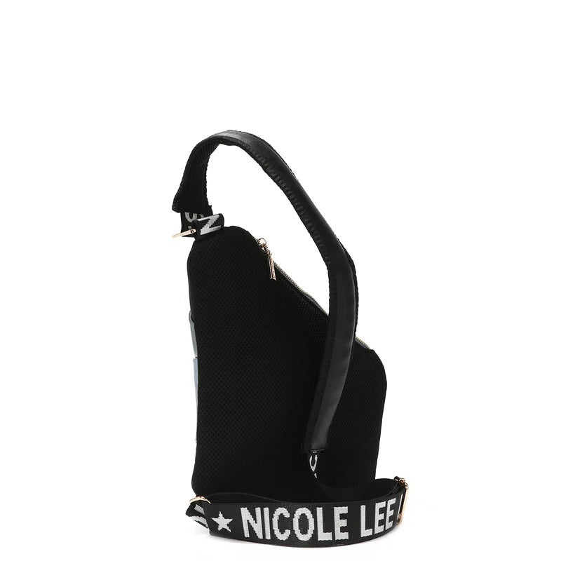 Nicole Lee USA Miranda Vegan Leather Adjustable Strap Slip Pocket Sling Backpack