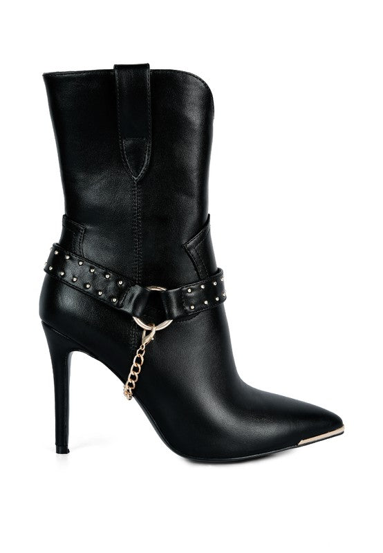 LONDON RAG Pro Tip High Heeled Cult Ankle Boots