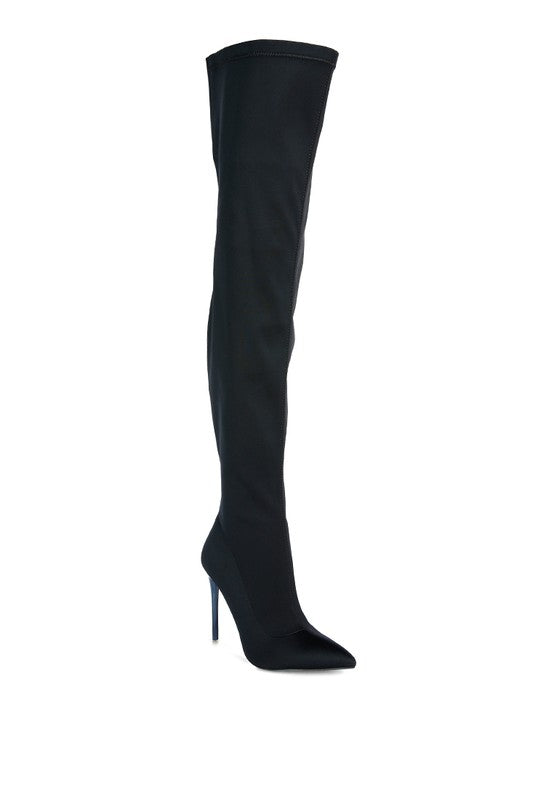 LONDON RAG No Calm Superstretch Stiletto Long Boots