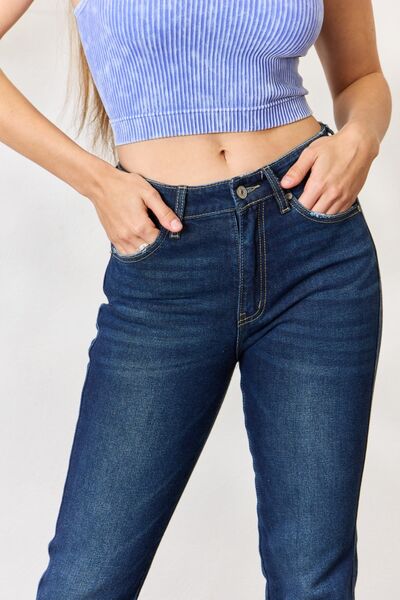 KanCan Full Size High Rise Zipper Fly Slim Bootcut Jeans
